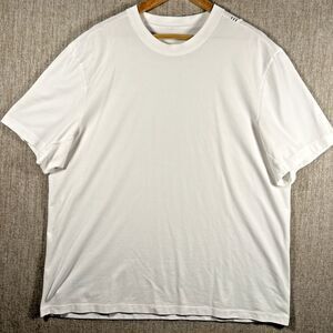 Lululemon Zeroed In Mens XXL White Short Sleeve Crew Neck T Shirt Gym Athleisure